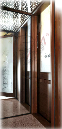 элитная отделка коттеджного лифта
 Домус Domus lift